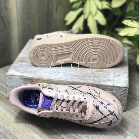 NWT Nike Air Force 1’07 Lux Particle BeigeBlue W - Picture 5 of 7